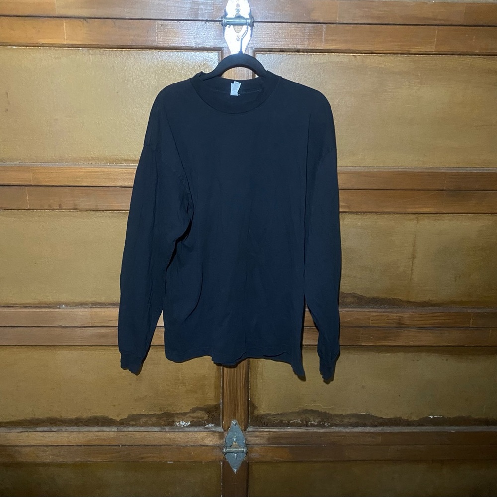Los Angeles Apparel Midnight Black Long Sleeve Shirt
